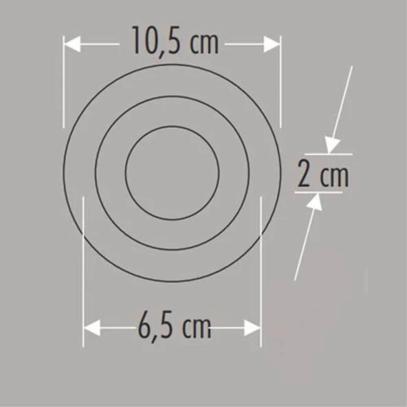 Cata 7W Beyaz - Mavi Panel LED Armatür CAT CT-5150B - 3