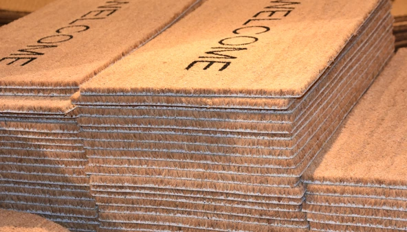 Kapı Önü Paspası Özel Tasarım Koko Model Şerit Hoşgeldiniz PK-1556 - Resim 2