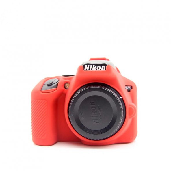 Sanger Silikon Kılıf Nikon D3500 Uyumlu Kırmızı
