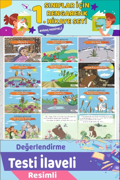 1.Sınıf Birbirinden Güzel 10 lu Masal Seti (16 sayfa) ürün görseli 1