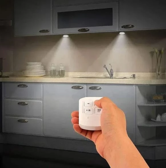 WellHise H1COB Uzaktan Kumandalı Tekli Spot Lamba Pilli Dolap Altı Spot - 2