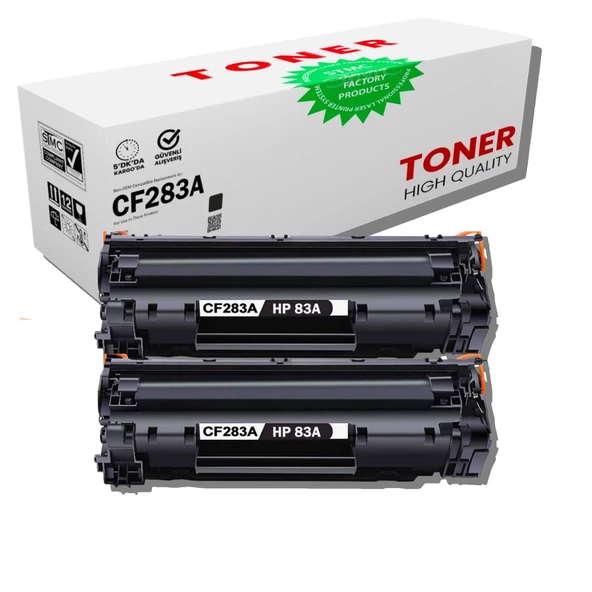 HP CF283A 2'li Set Muadil Toner M201dw/M201n/M125a/M125nw/M125r