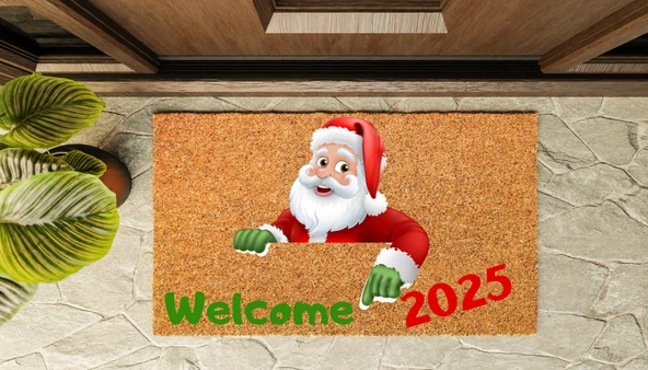 Kapı Önü Paspası Yeni Yıl 2025 Özel Tasarım Koko Model 161 - 4