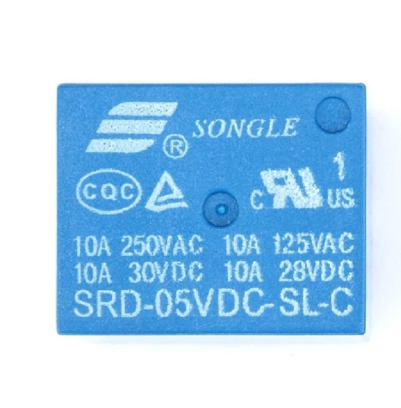 Songle 250V 10A SRD-12VDC-SL-C 5V DC Röle 5 Pin - Resim 4