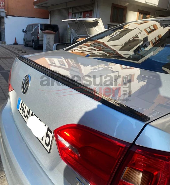 Volkswagen Jetta Mk6 Piano Black Spoiler 2010-2017 Birebir Uyumlu - 4