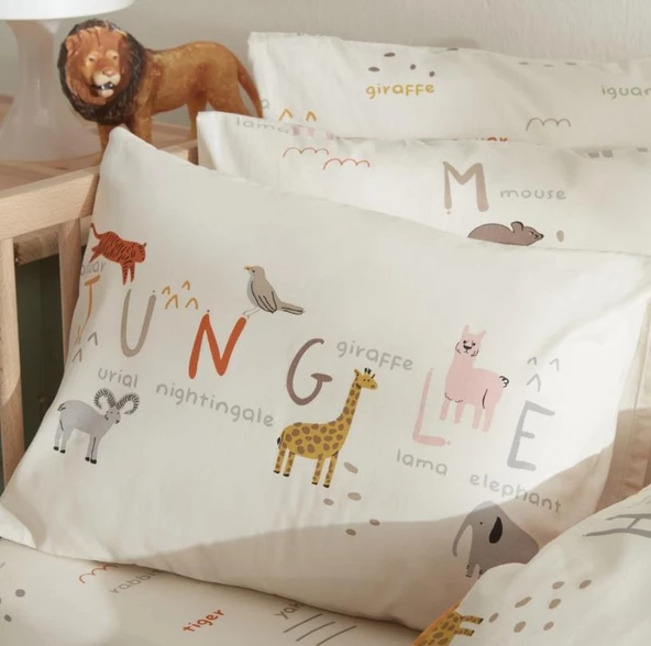 Karaca Home Jungle Bej Bebek Nevresim Takımı - 5