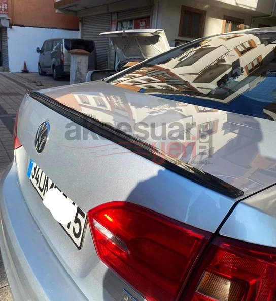 Volkswagen Jetta Mk6 Piano Black Spoiler 2010-2017 Birebir Uyumlu - 4