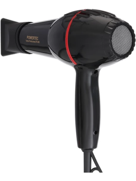 Powertec TR-801 Profesyonel Saç Kurutma & Fön Makinesi - Siyah - 3