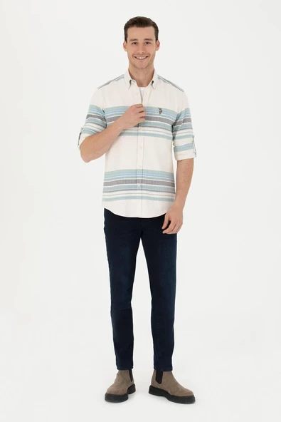 U.S. POLO ASSN. ERKEK DOKUMA GOMLEK G081SZ004-000-1681099 - 4