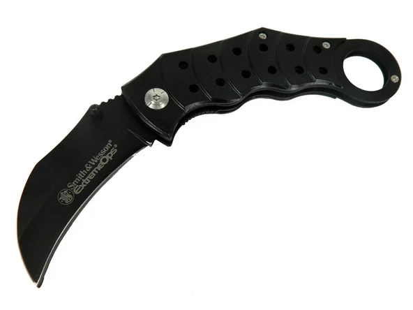 ZH 225 Siyah Karambit 18 cm - Metal Saplı, Manuel