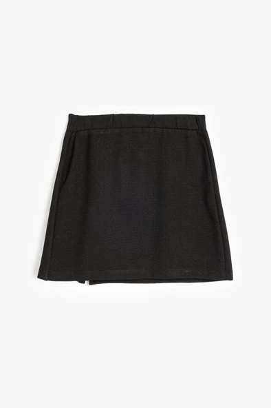 Koton Kız Çocuk Fiyonk Detaylı Viskon Etek Yırtmaç Detaylı - 2