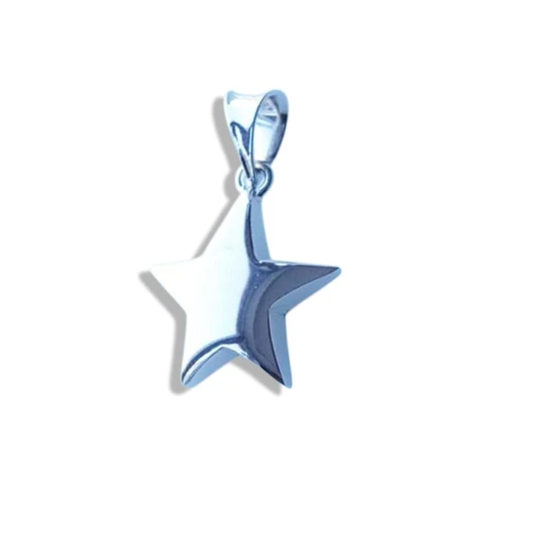 Yıldız Gümüş Kolye Ucu - Resim 2