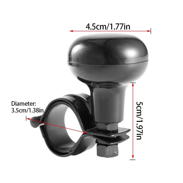 Direksiyon Topuzu Metal Lüx Siyah - 5