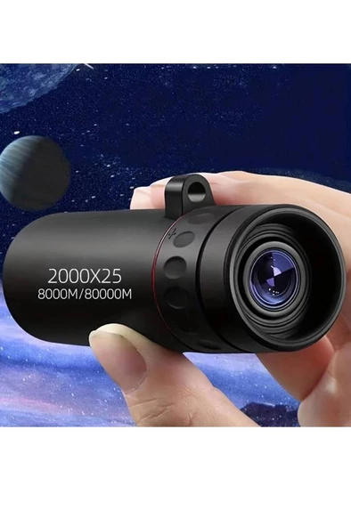 Alfalink 2000x24 HD Zoom Monoküler Mini Taşınabilir HD Dürbün Su Geçirmez Tripod Telefon Tutacağı - 6