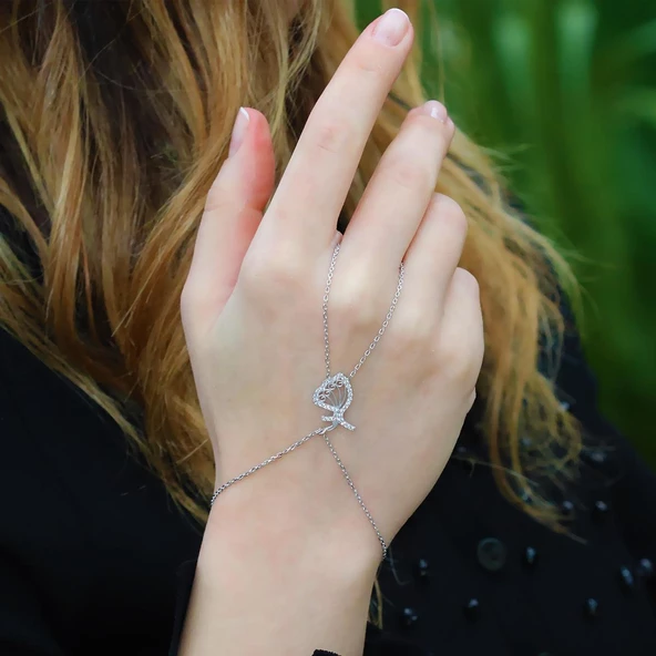 Zirkon Taşlı Mevlana 925 Ayar Gümüş Şahmeran - Resim 2