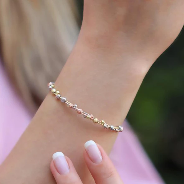 Sarmal Model Gümüş Dorika Bileklik ürün görseli 1