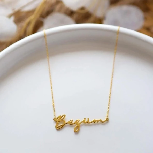 Kişiye Özel Gümüş İsim Kolye ürün görseli 1