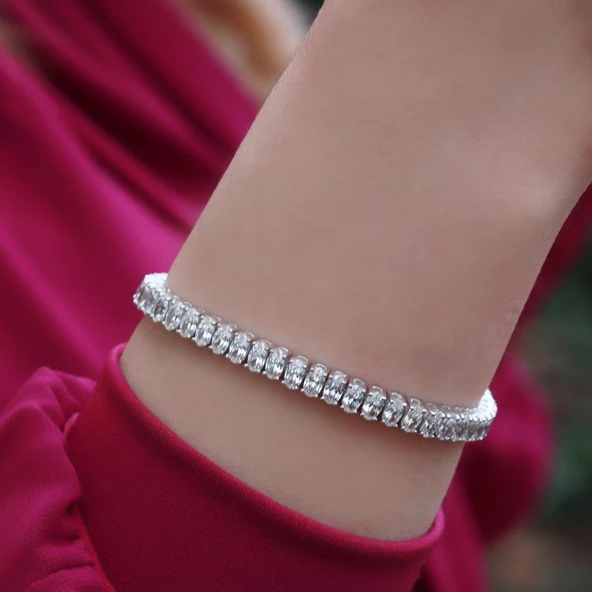 Pırlanta Montür Damla Su Yolu Sky Diamond Kadın Bileklik ürün görseli 1