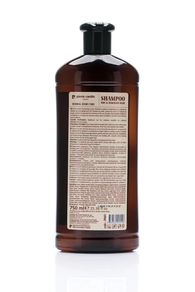 Pierre Cardin Herbal Shampoo For Dry & Damaged Hair 750 ML Bitkisel Şampuan ( Kuru ve Yıpranmış Saçlar) - 5