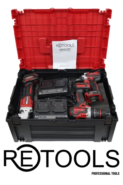 RETOOLS 6'LI SET KIRMIZI (DAİRE TESTERE+DAL BUDAMA) - 3