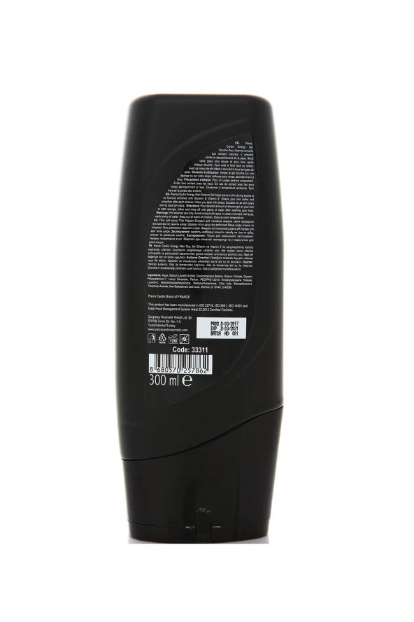 Pierre Cardin Shower Gel 300 ML - Energy Duş Jeli - 4
