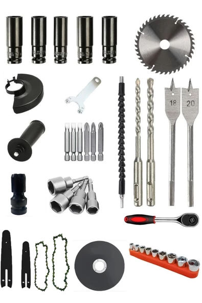 RETOOLS 6'LI SET KIRMIZI (DAİRE TESTERE+DAL BUDAMA) - 2