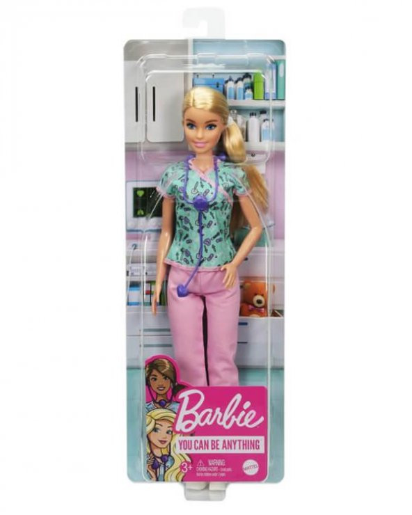Barbie Kariyer Bebekleri Ritmik Hemşire GTW39
