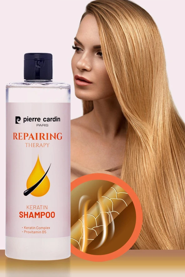 Pierre Cardin Keratin Shampoo - Keratin Şampuanı 400 ml - 2