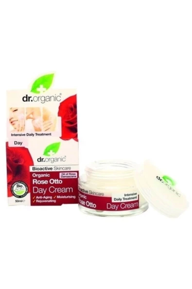 Dr. Organic Gül Özü Yağlı Anti-Aging Gündüz Kremi 50 ml 5060176672871