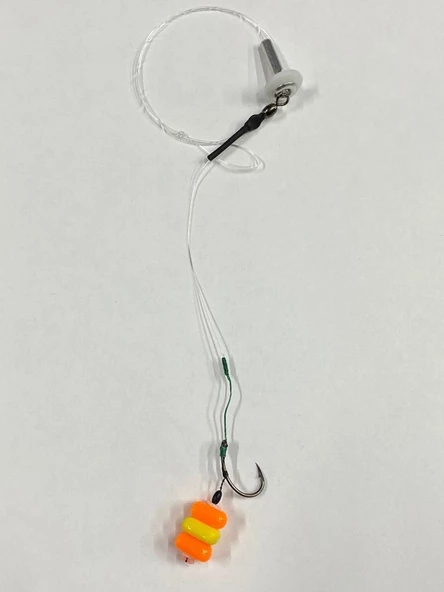 Sazan Rig Takımı Küspe Aparatlı Yüzen Boncuk Mısırlı Küspe Dahil - 4