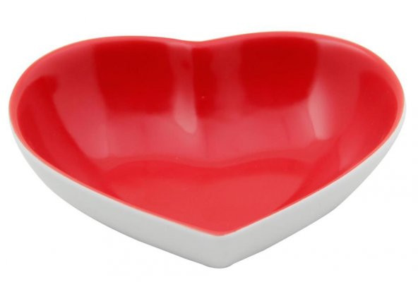 Porland Kırmızı Kalp Kase 13cm
