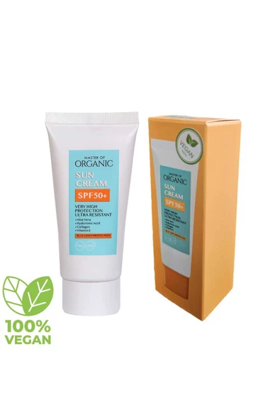 MASTER OF ORGANİC collagen Güneş Kremi Spf 50 + Pa +++ Collagen Hyaluronic Sun Cream 50 ML 2 ADET - 2