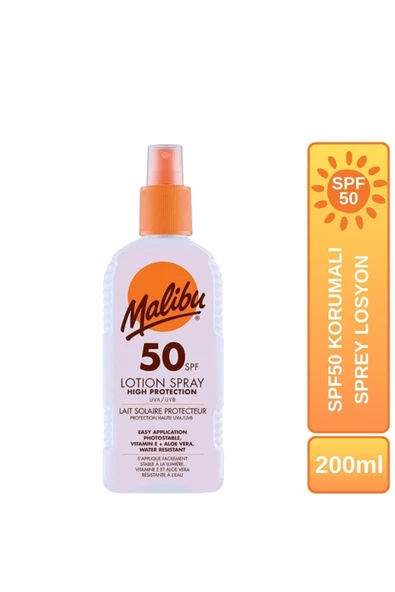 Malibu Güneş Koruyucu Sprey Losyon Spf50 200ml