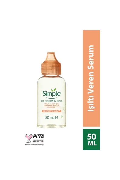 Simple Protect 'n' Glow Işıltı Veren Spf30 Serum 50 Ml