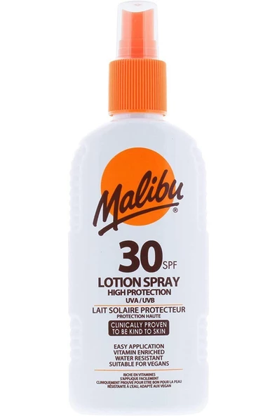 Malibu Güneş Koruyucu Sprey Losyon Spf30 200ml