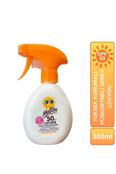 Malibu Güneş Koruyucu Püskürtmeli Sprey Çocuk Spf50 300ml