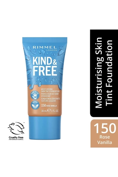 RIMMEL LONDON Fondöten Kind Free Foundation Rose Vanilla No:150