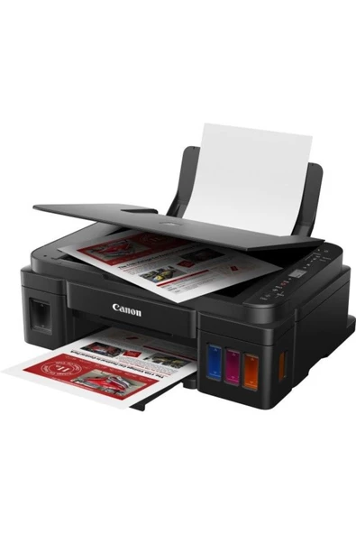 Pixma G3410 Fotokopi + Tarayıcı +Wi Fi Tanklı Yazıcı  + A4 Kağıt - 3