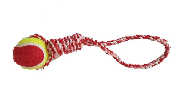 Tenis Toplu Diş İpi Köpek Oyuncağı 30 Cm - Resim 2