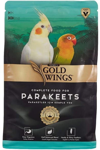 Gold Wings Premium Paraket Sultan Cennet Papağanı Yemi 1 Kg