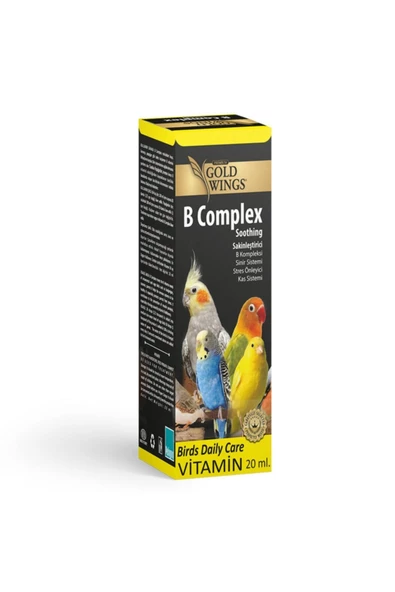 Gold Wings Premium B-complex Stress Önleyici Papağan Ve Kuş Vitamini