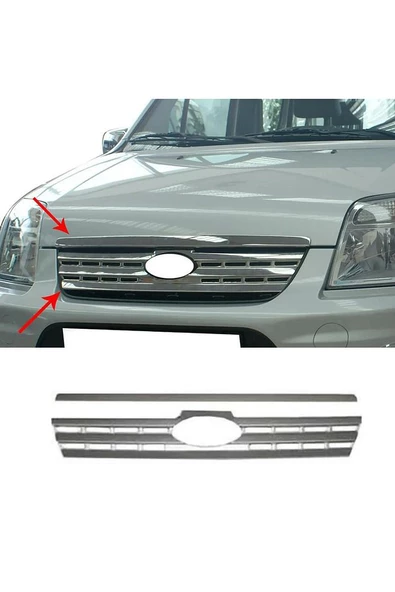 Ford Connect Krom Ön Panjur 2 Paça. 2009-2014 Paslanmaz Çelik