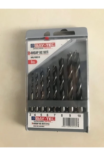 Baytec Bay Tec Ahşap Delme Uç Seti 8 Parça