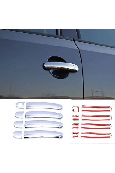 Vw Polo Krom Kapı Kolu 4 Kapı 2009-2017 Arası Paslanmaz Çelik