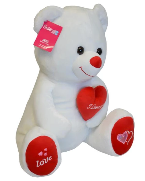 Selay Toys Pelüş Oturan Ayı Yumoş 1030 - 2