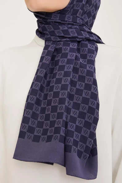 Trend Ultra Light Şal - 14 - Lacivert 23049 - Resim 2