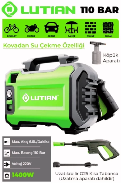 LUTIAN LT2161 1400W 110 Bar Basınçlı Yıkama Mak. - 3
