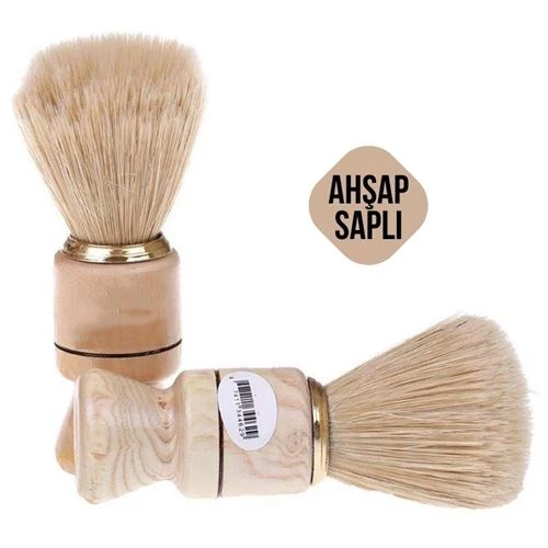 Faux Ahşap Saplı Tıraş Fırçası
