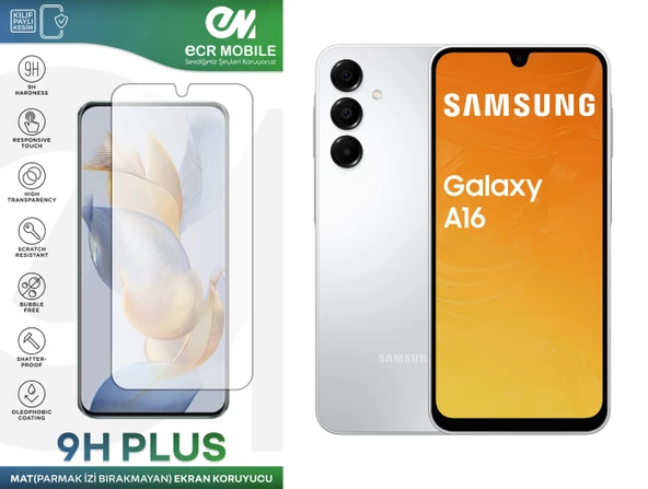 Samsung Galaxy A16 Ekran Koruyucu MAT Parmak İzi Bırakmayan Uyumlu Esnek Nano Kırılmayan 5G Modeline UYMAZ