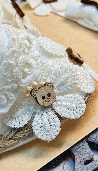 Kız Bebek Yeni Doğan Fistolu Patik Ve Saç Bandı Seti - 2